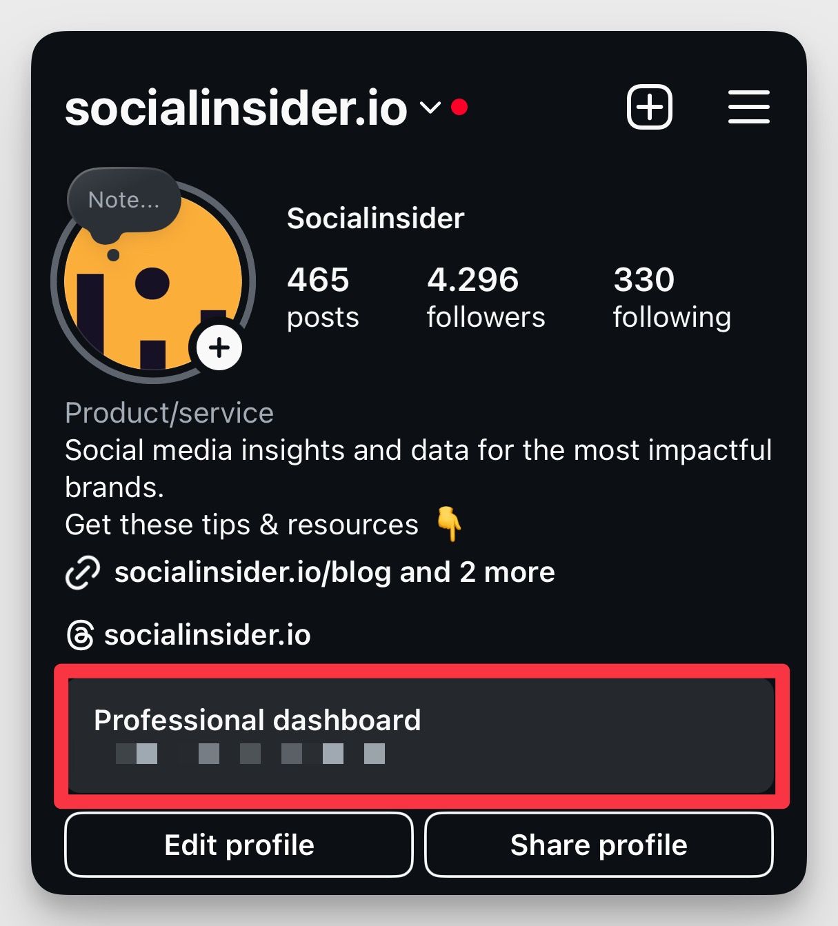 Access Instagram Insights step 4